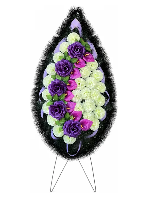 Траурный венок V-08, вариант 3