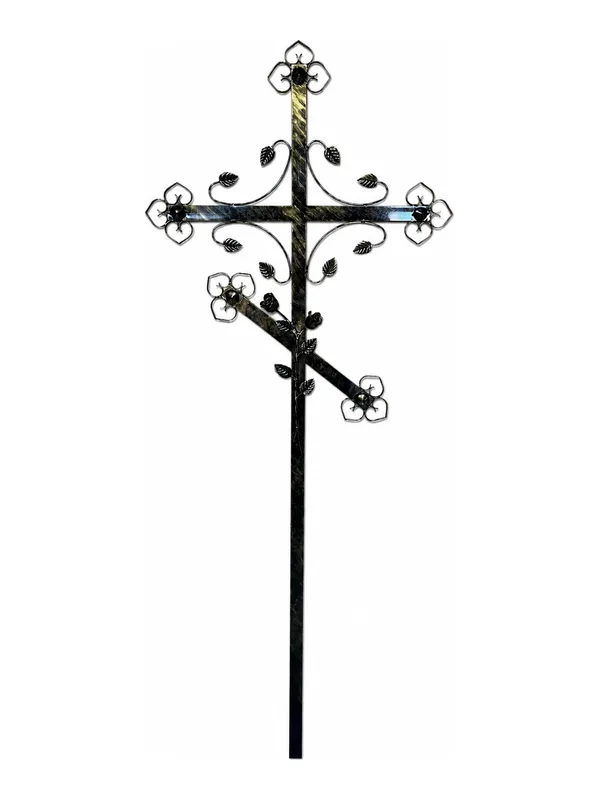 Cruce funerară, metal, model C-02