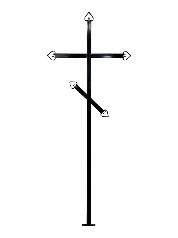 Cruce funerară, metal, model C-03