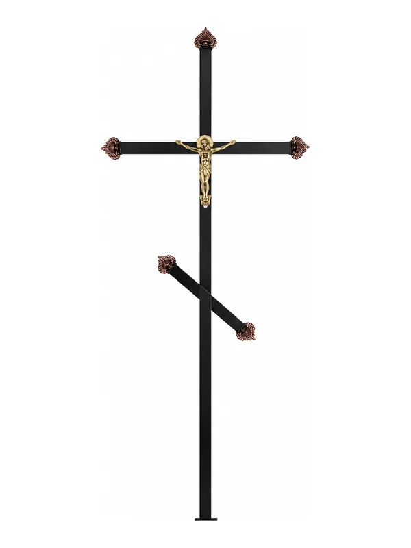 Cruce funerară, metal, model C-06