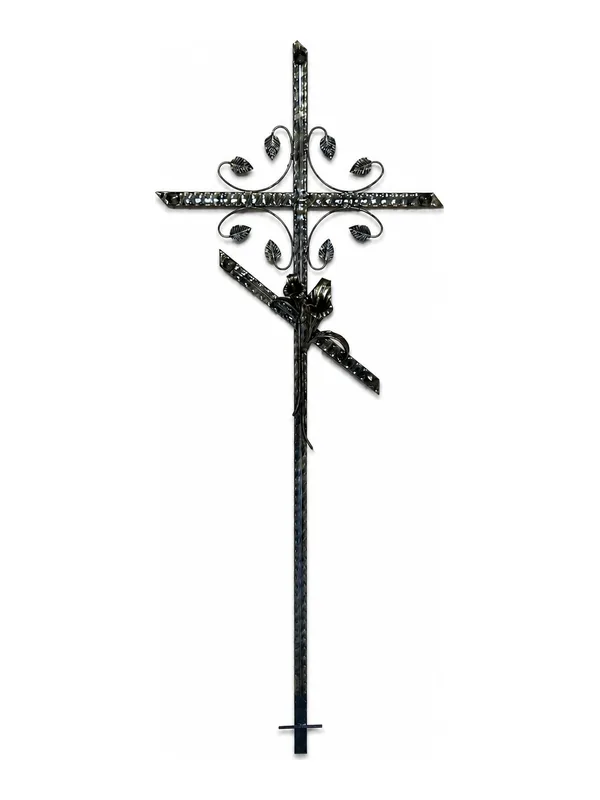 Cruce funerară, metal, model C-09
