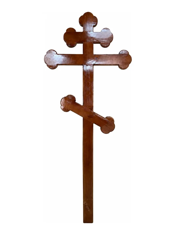 Cruce funerară, lemn, model C-14