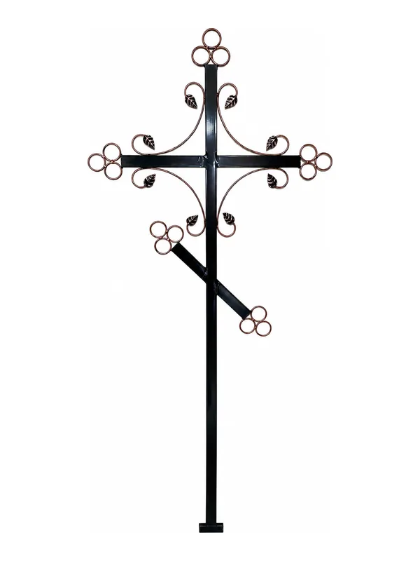 Cruce funerară, metal, model C-17