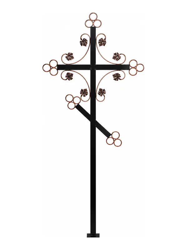 Cruce funerară, metal, model C-21